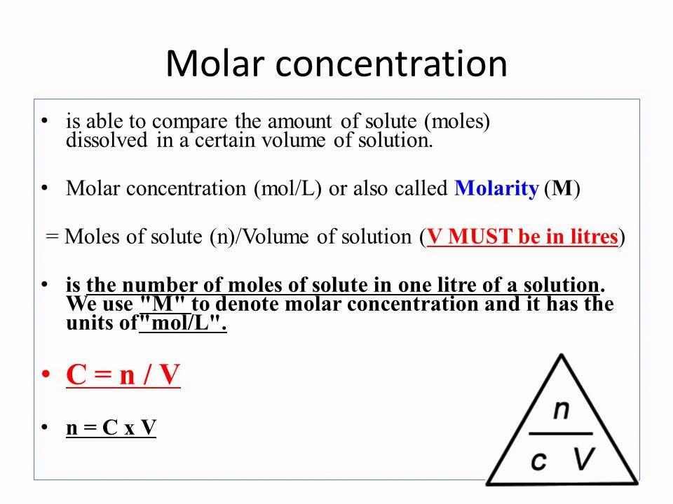 molar to micromolar