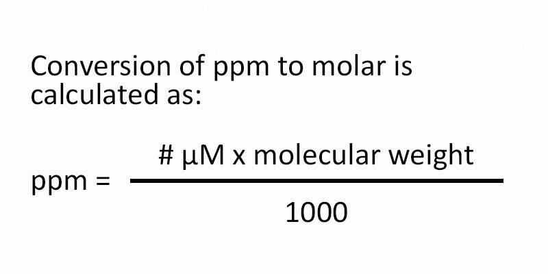 how-do-you-convert-molar-to-micromolar