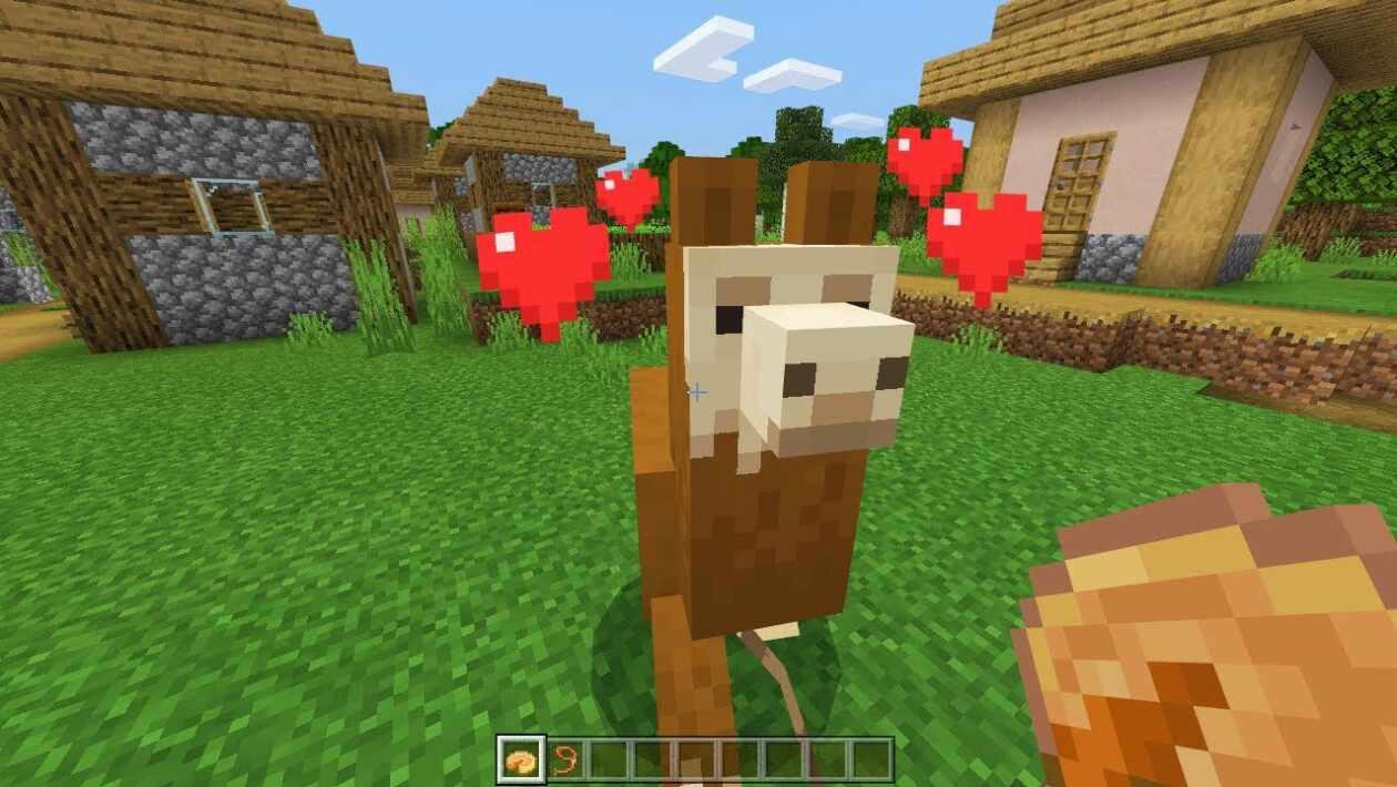 how to ride a llama in minecraft