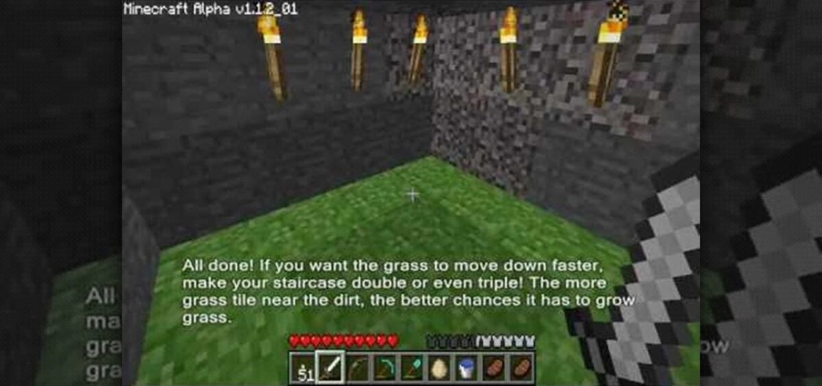how to make grass grow in minecraft