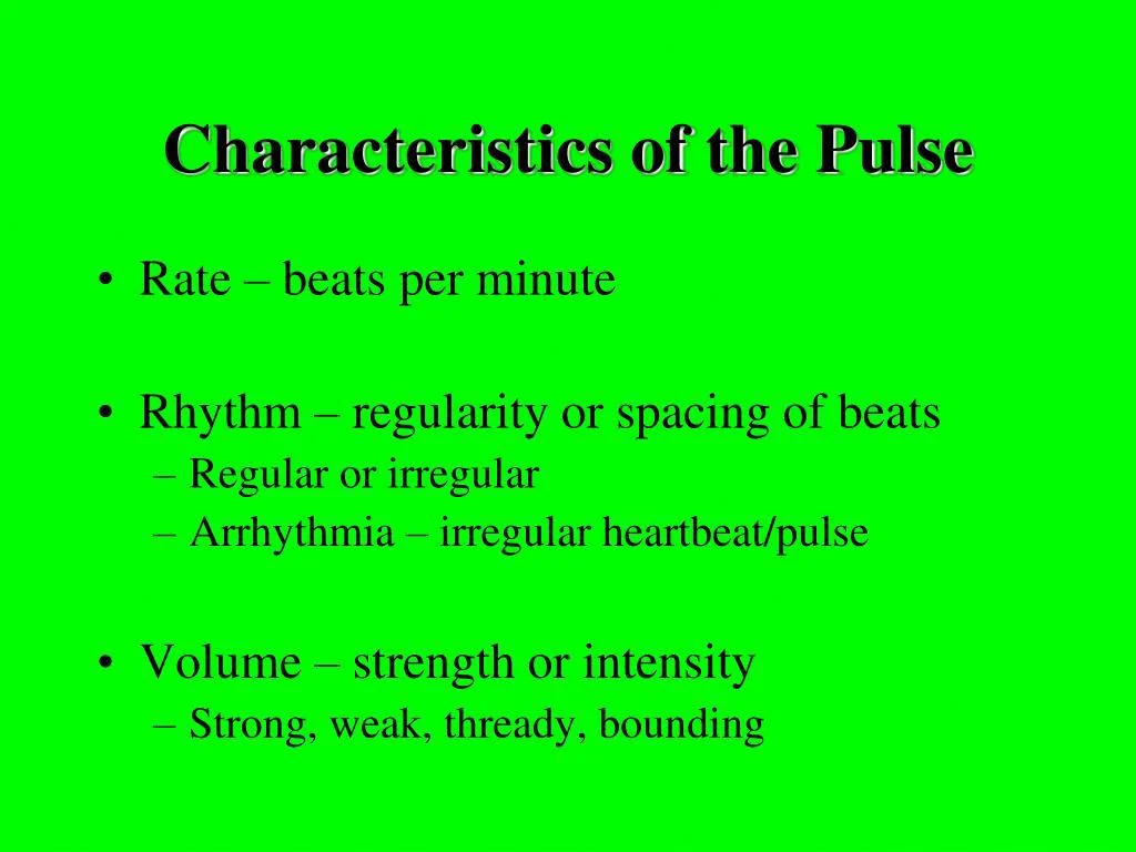 Difference Between Weak And Thready Pulse