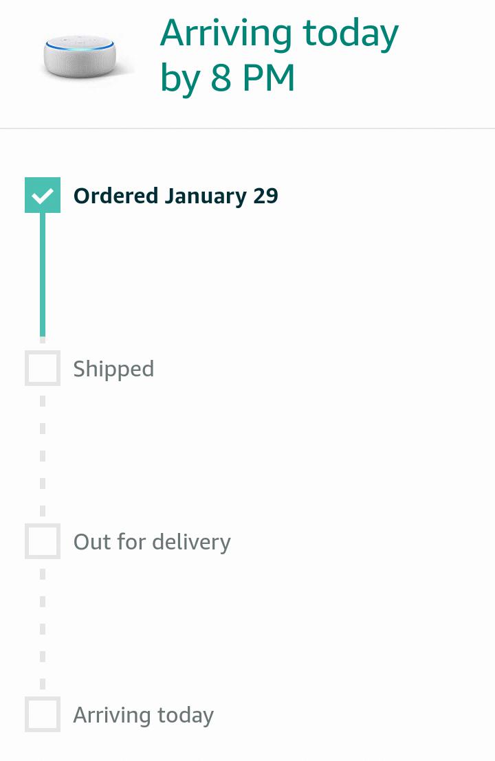 amazon says arriving today but not out for delivery