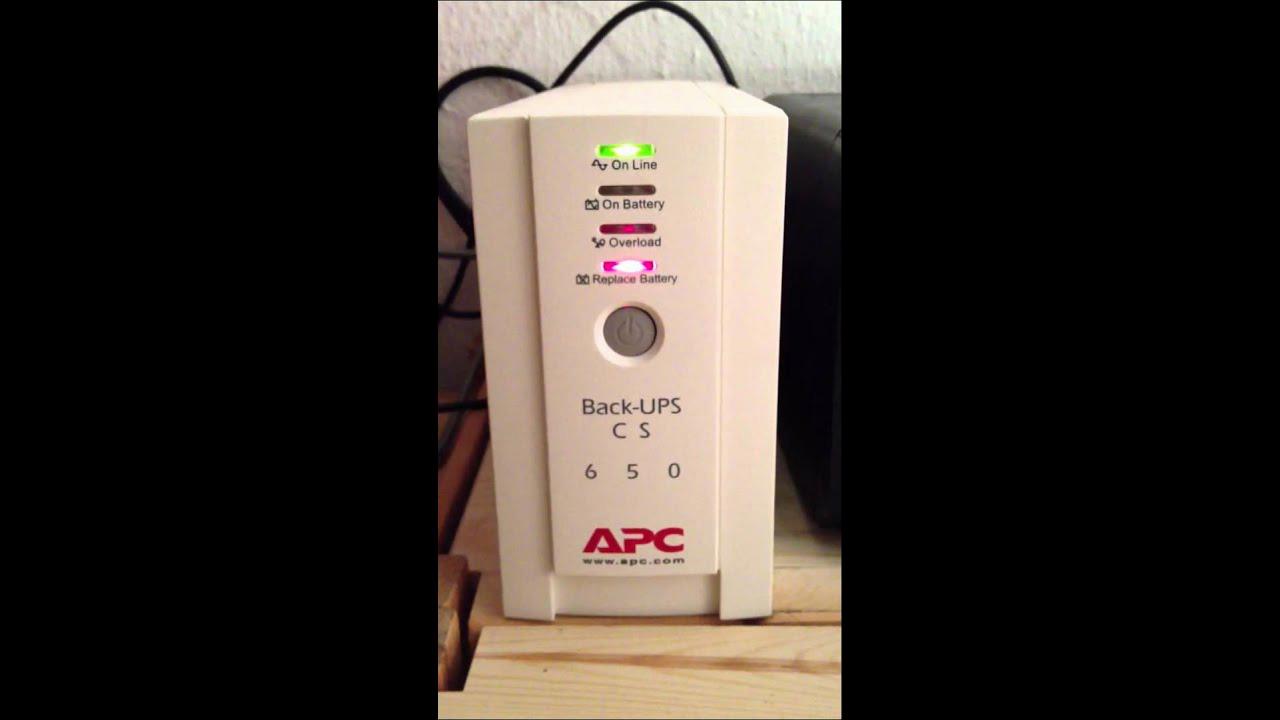 apc battery backup beeping