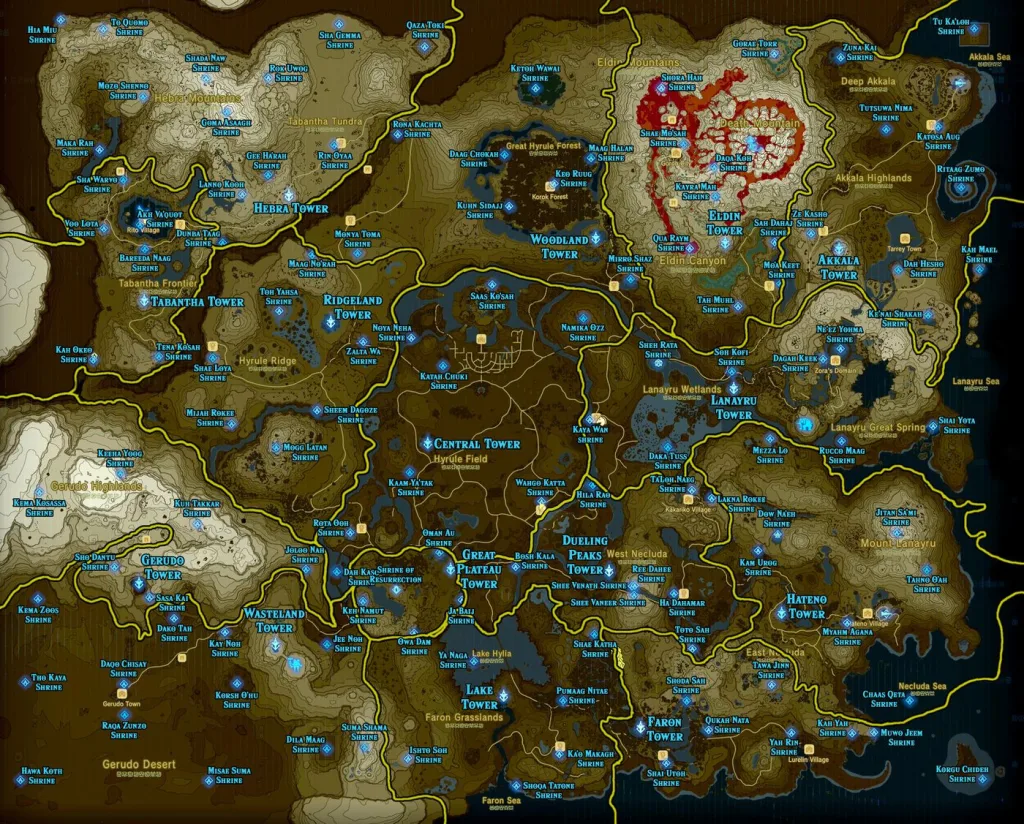 Akkala Highlands and Hyrule Field 1674307887