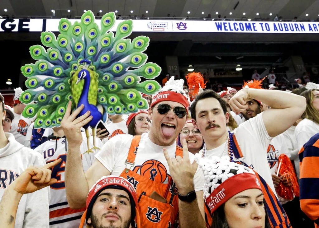 auburn fans peacock 1674298350