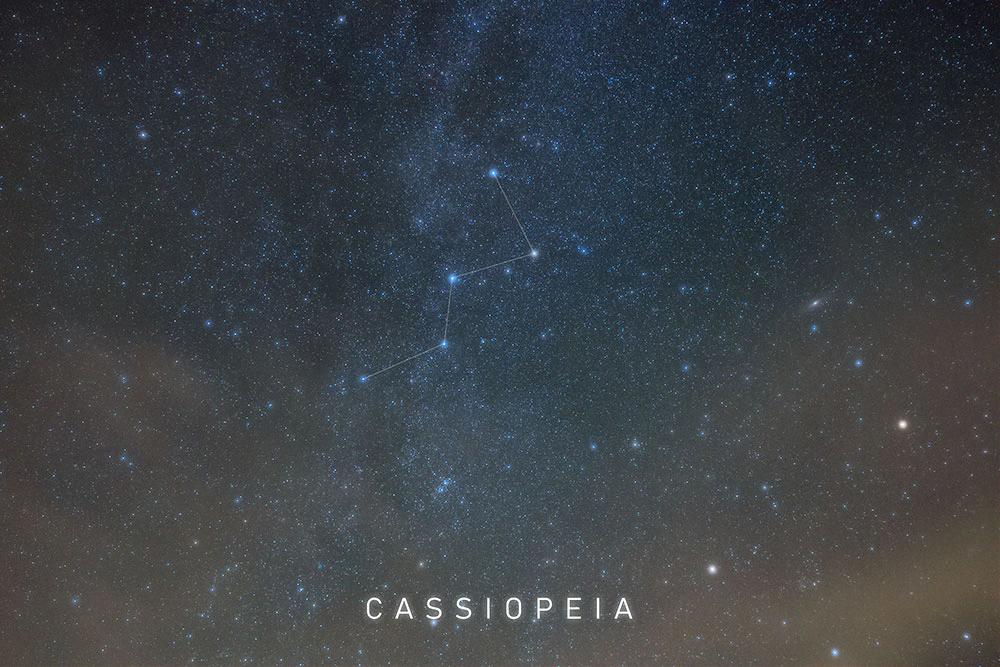 can you see cassiopeia in the southern hemisphere