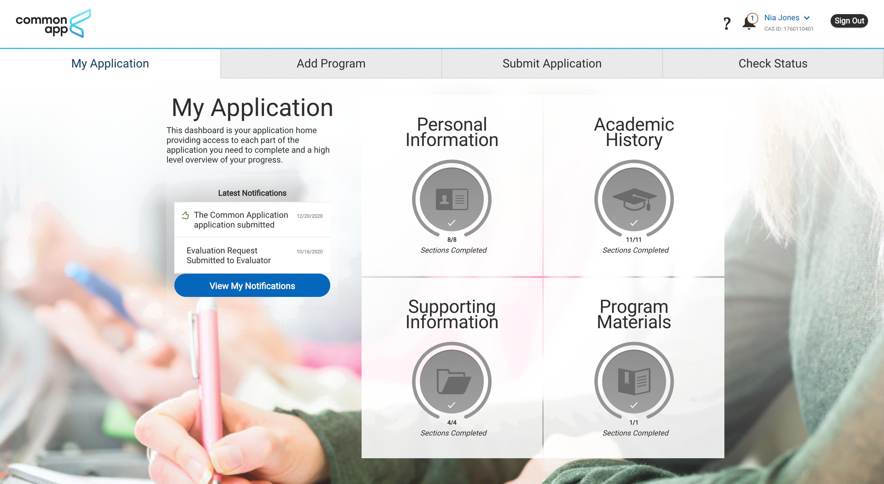CAS ID The Key To Faster College Applications