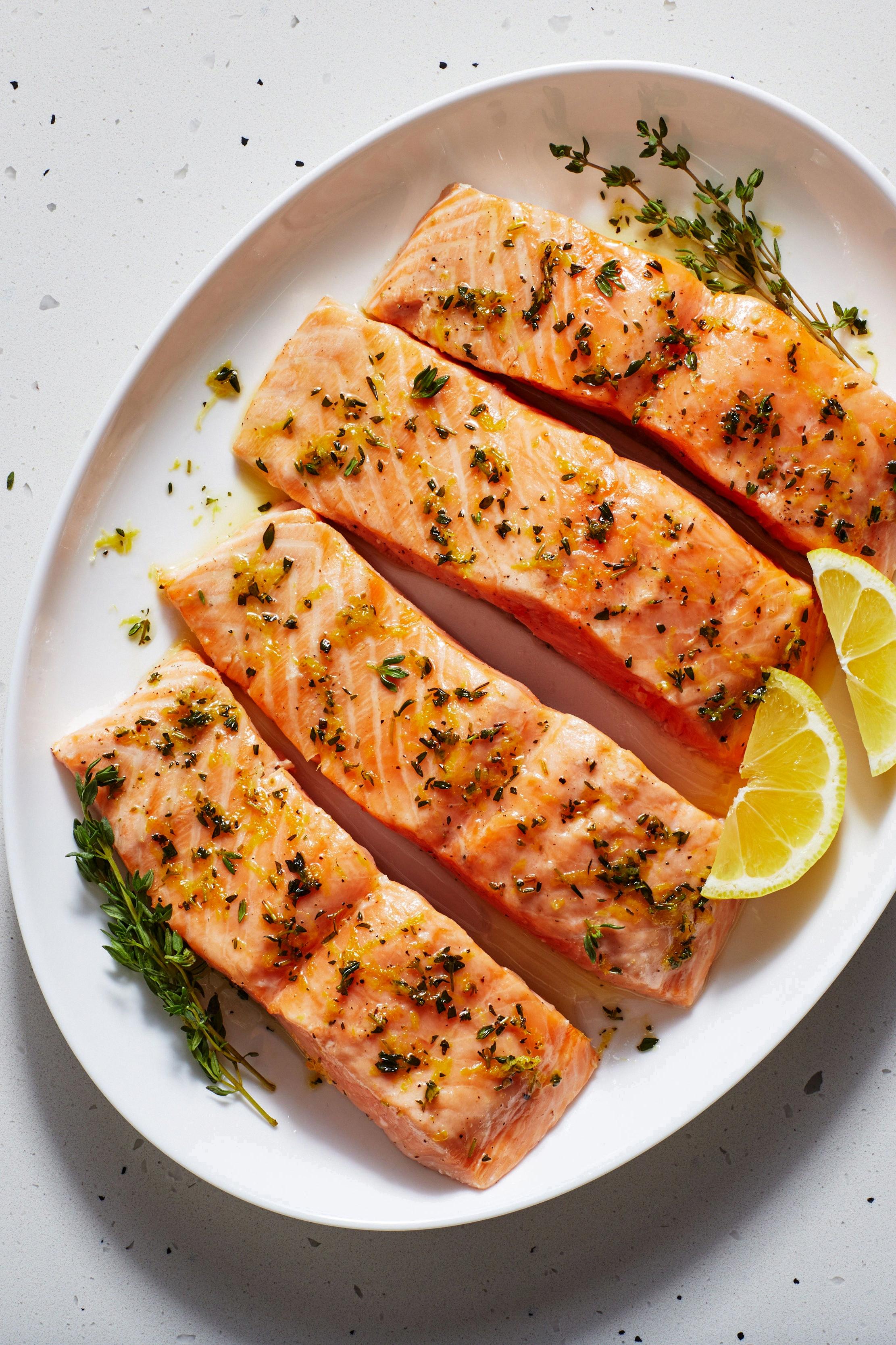 cooked salmon color