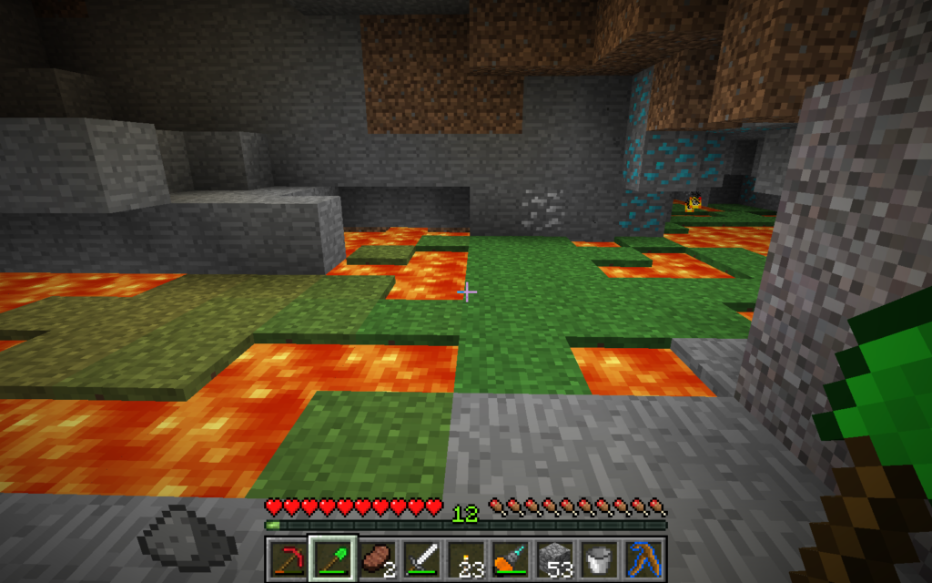 grass growing minecraft underground 1674808018