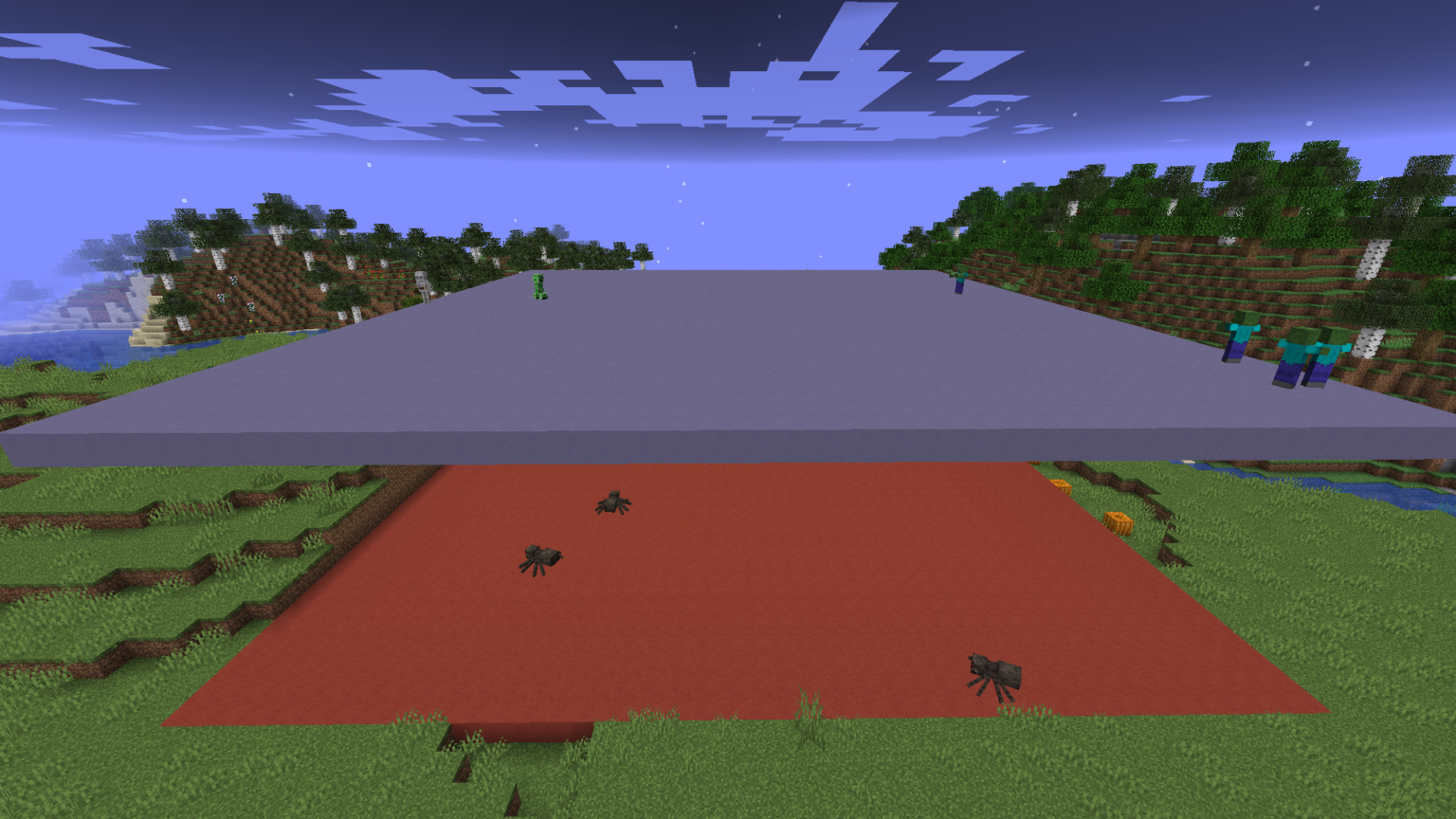 Slab Spawning How to MobProof your Minecraft World!
