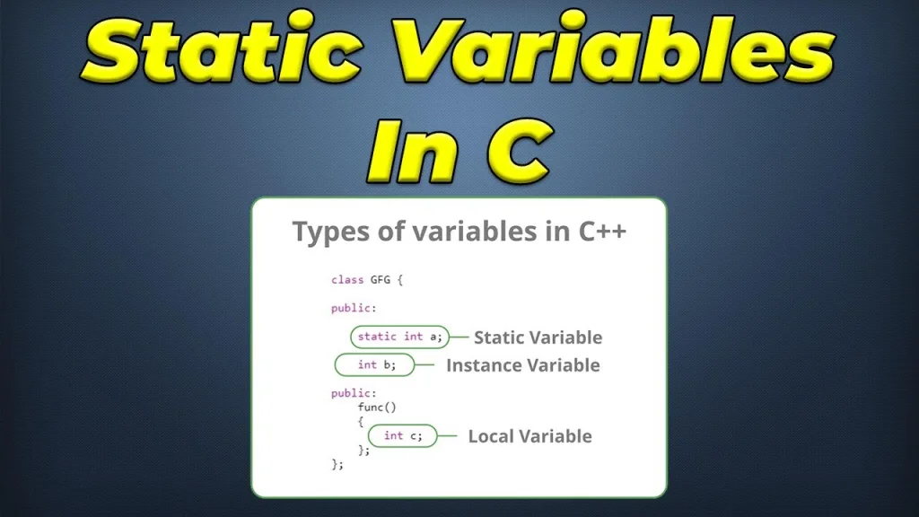 static variables c programming 1674912657