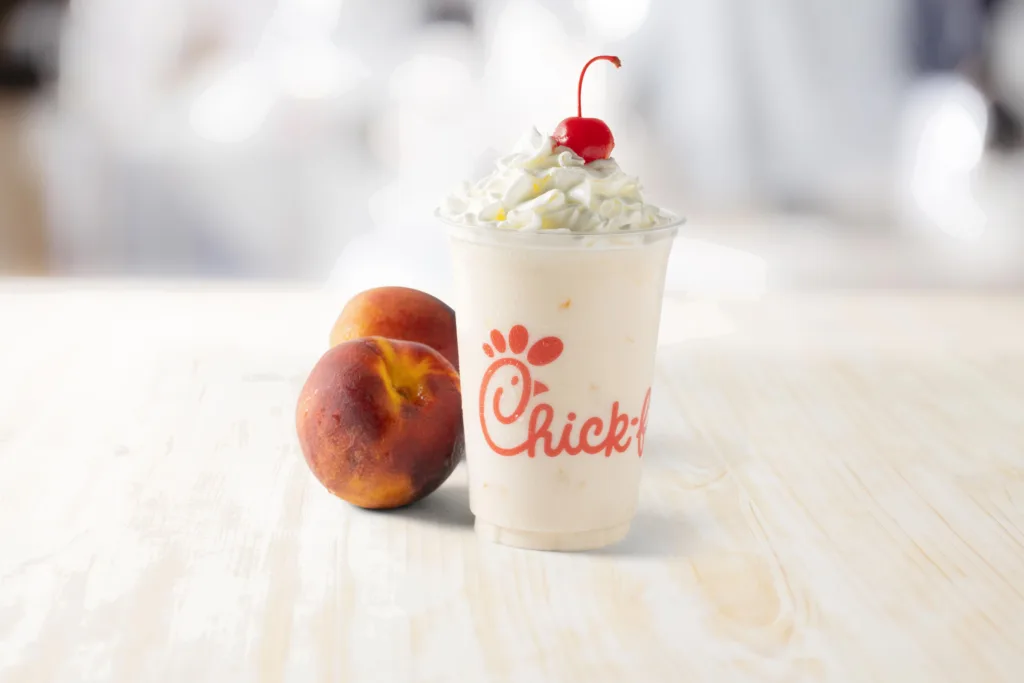 ChickfilA's Peach Milkshake The Perfect Summer Treat!