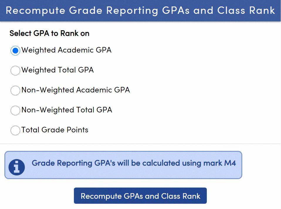 Actionable Insights On Class Rank Reports