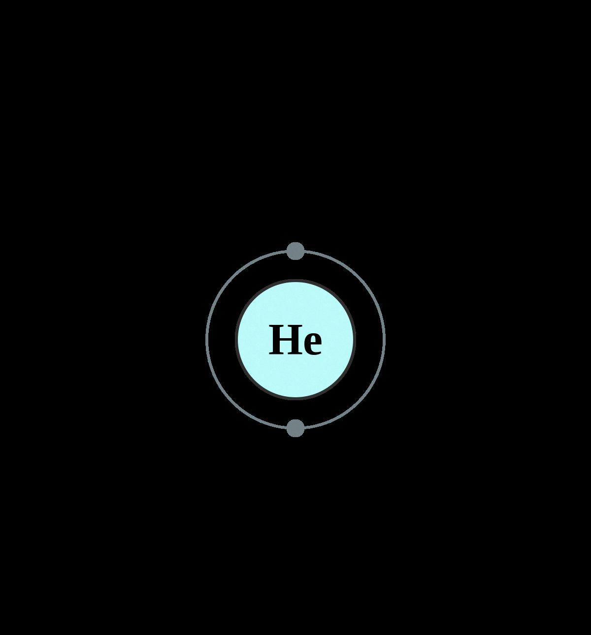 does helium gain or lose electrons