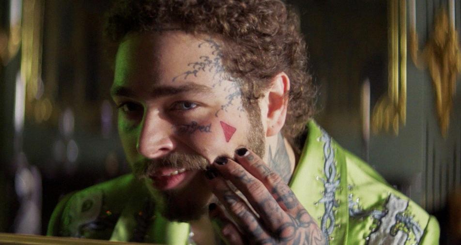 does post malone have a dorito tattoo on his face