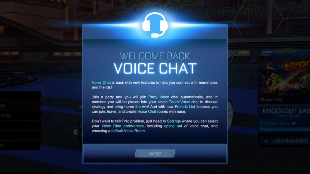 does rocket league have voice chat