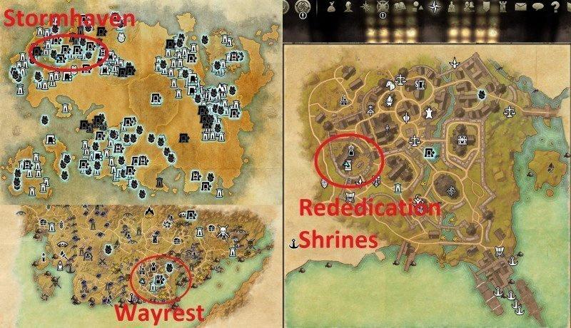 eso respec shrine locations