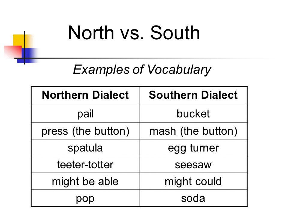 example of dialect