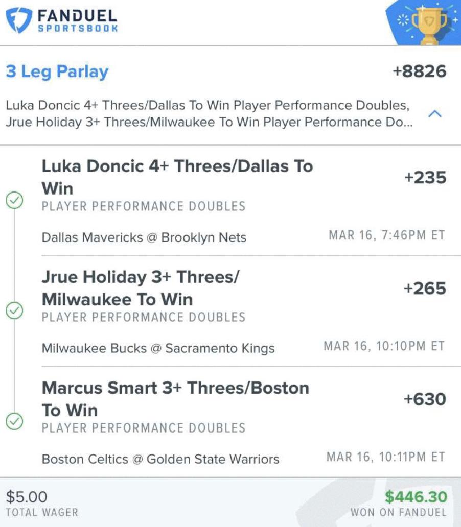 fanduel parlay