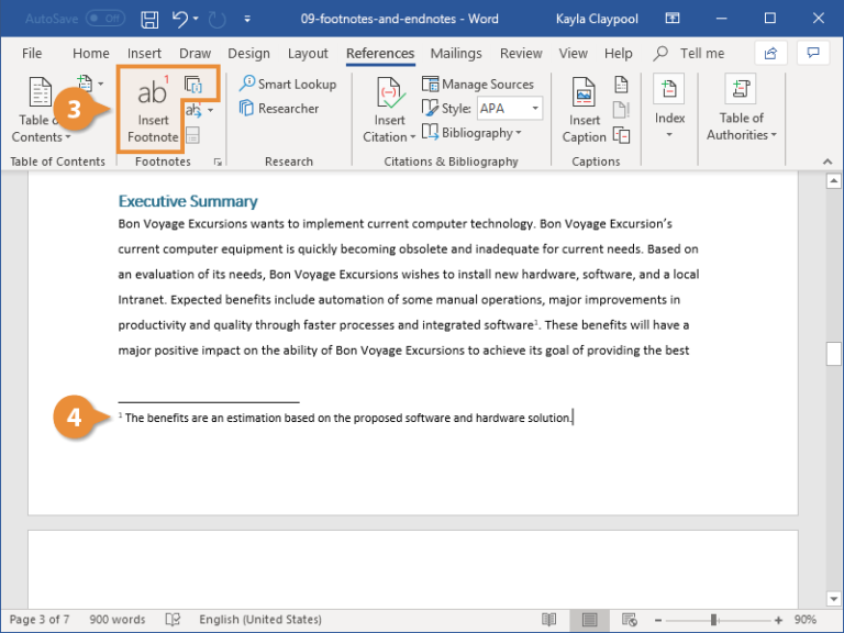 Using Footnote Symbols for Writing