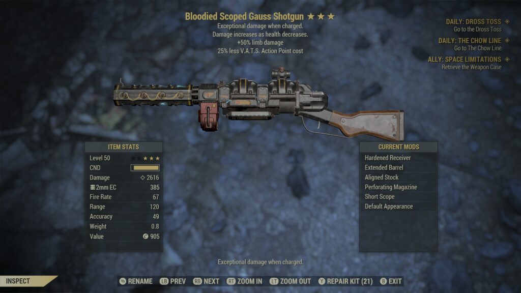 gauss shotgun fallout 76 1680944692