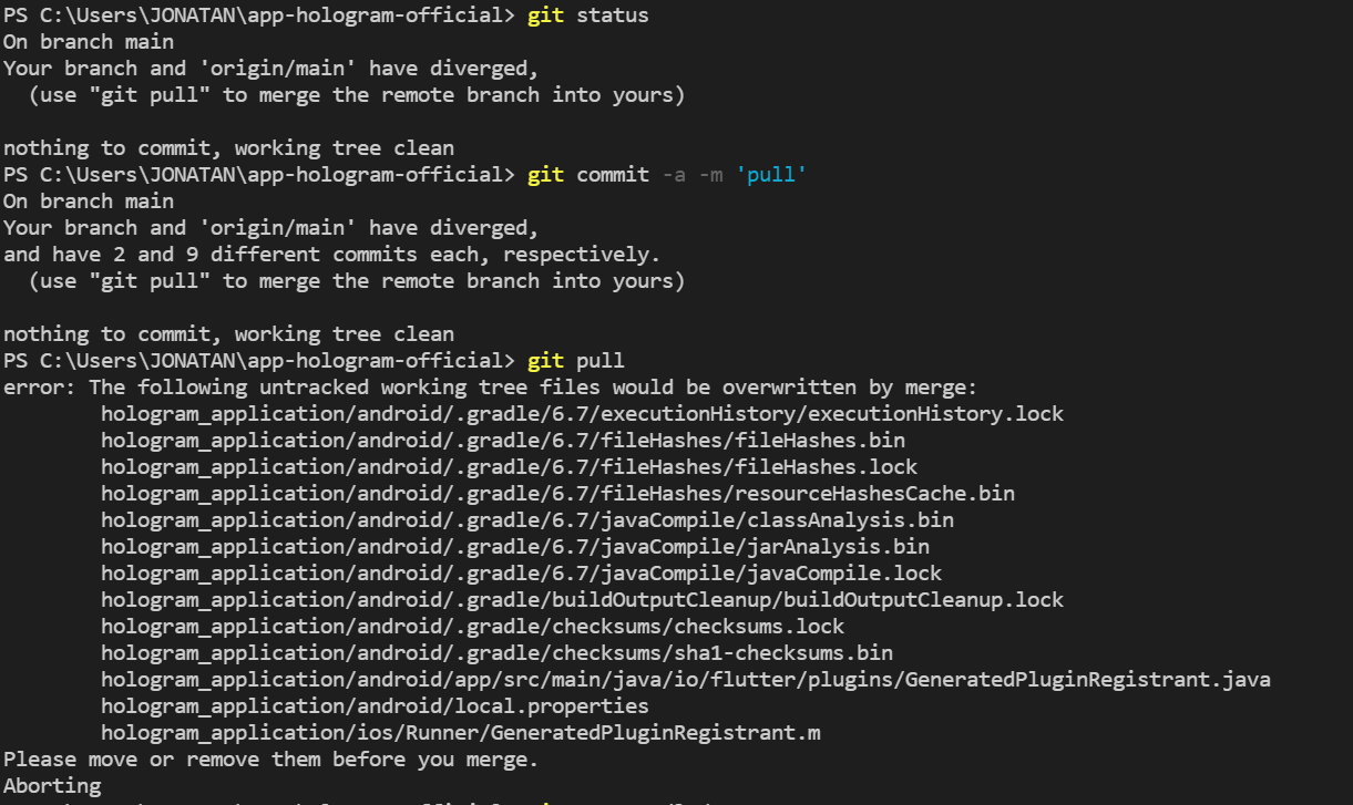 Git Pull Managing Untracked Files