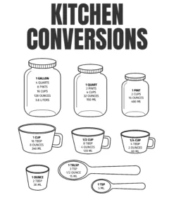 half gallon to quarts 1 1