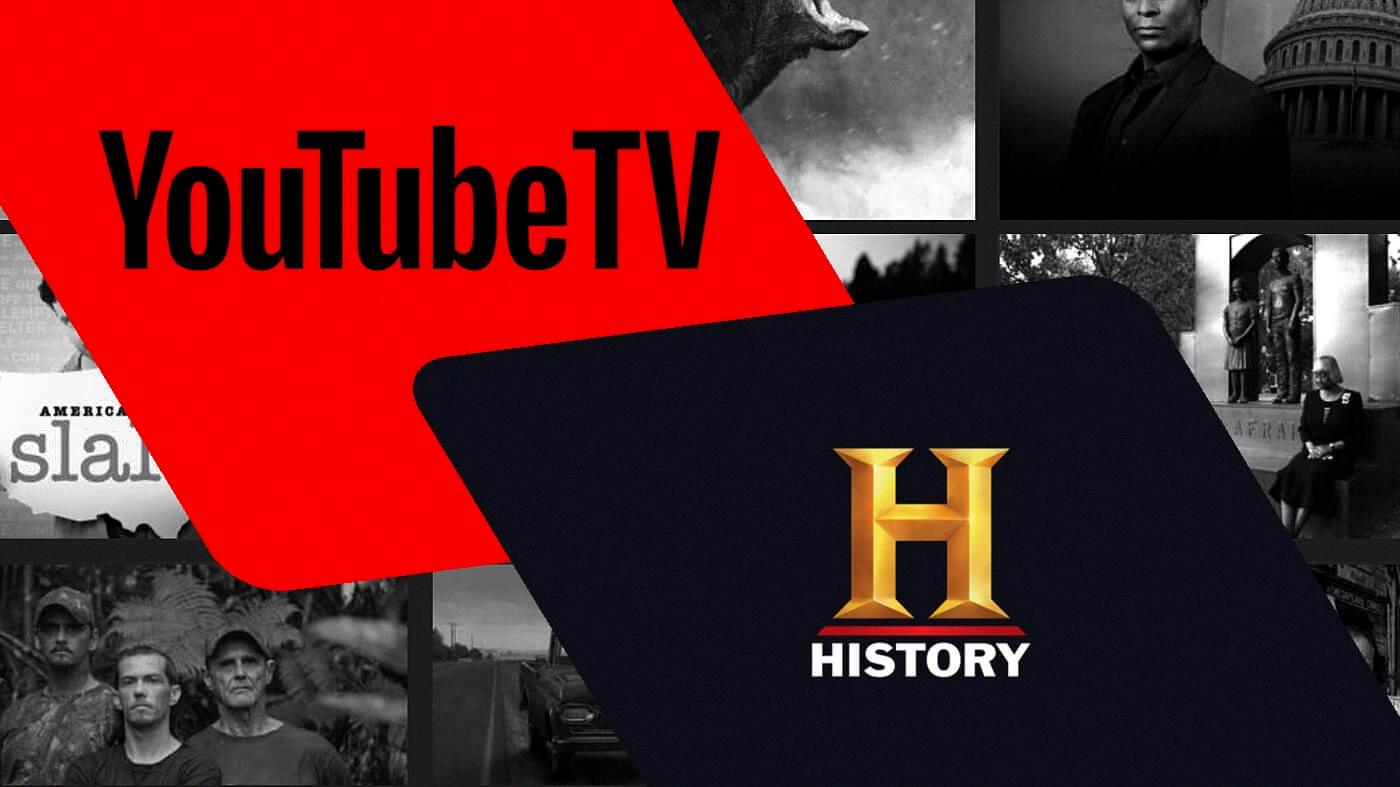 Accessing history channel on youtube tv