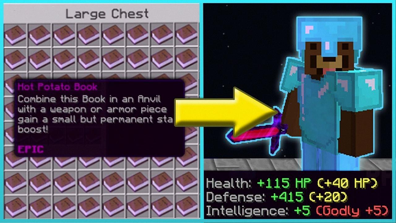 Using Hot Potato Books Effectively in Hypixel