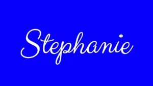 how do you spell stephanie 1 1