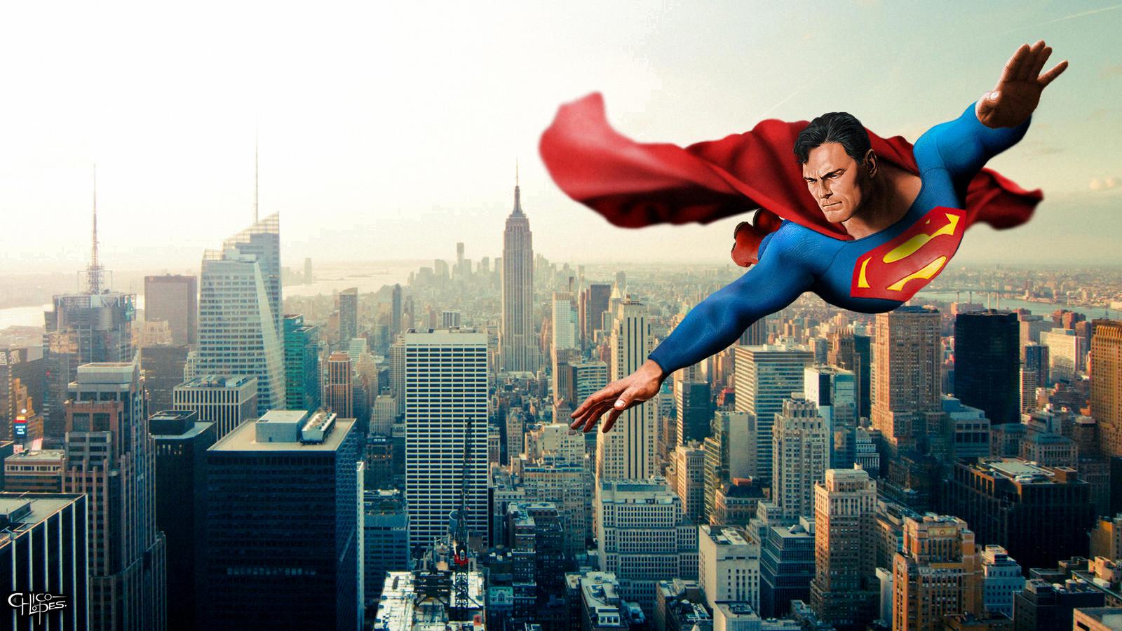how does superman fly