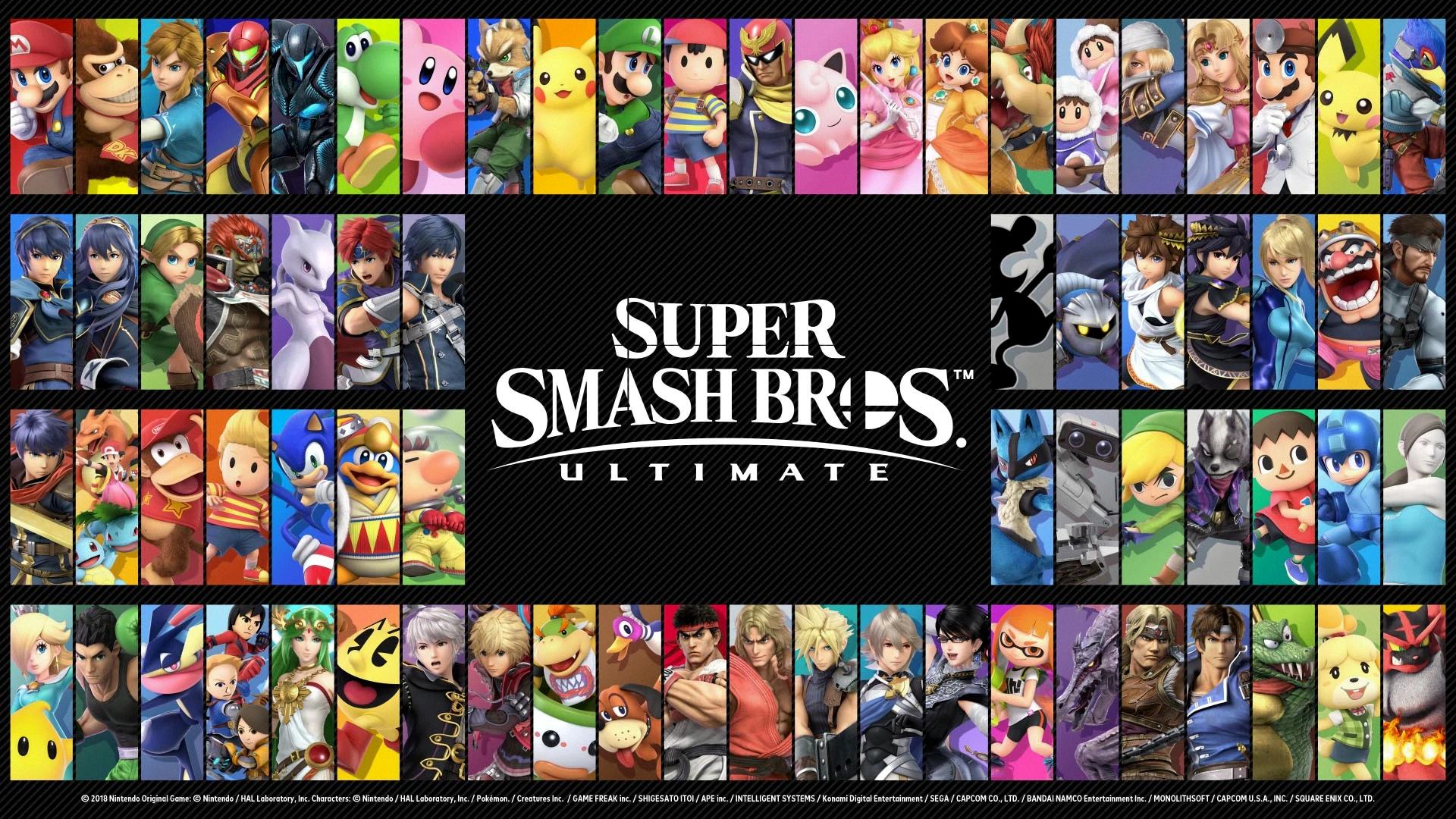 how many characters in smash ultimate