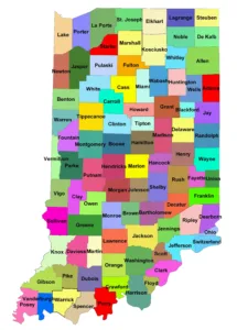 how many counties in indiana 1 1