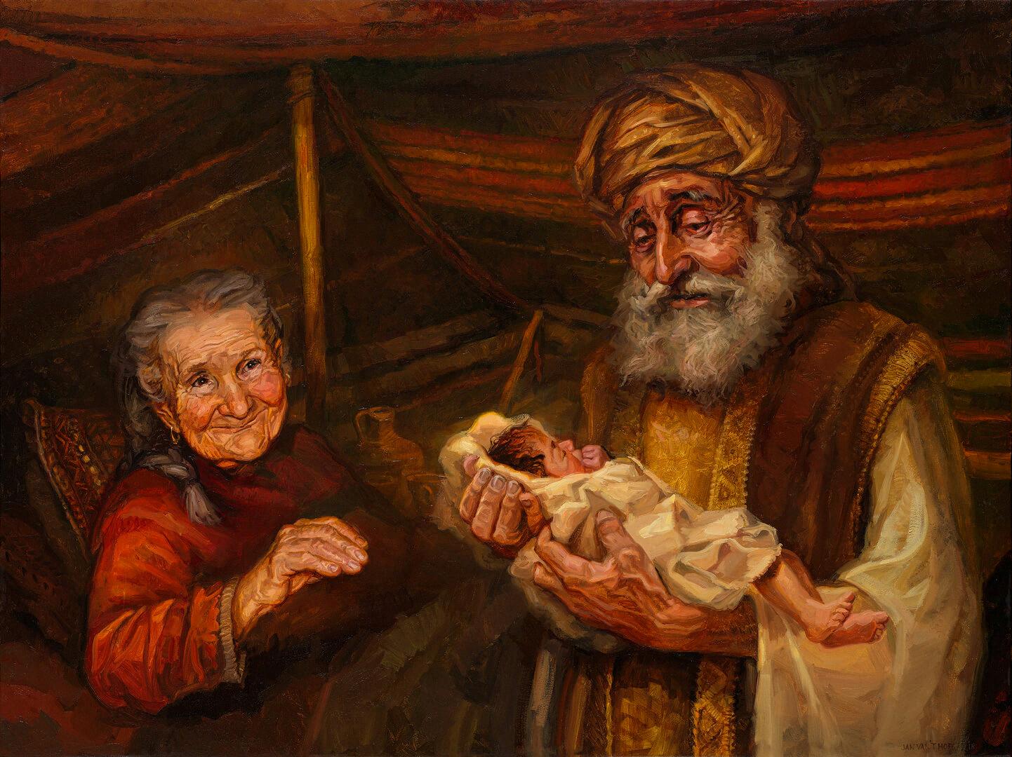 how old was sarah when isaac was born
