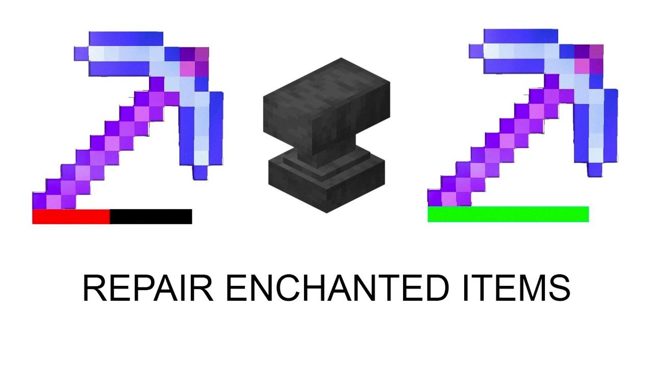 how to repair enchanted items