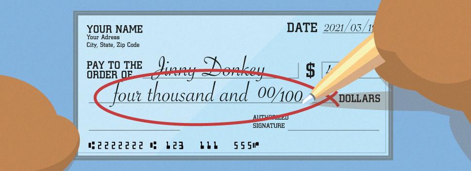 how to write a check in the thousands