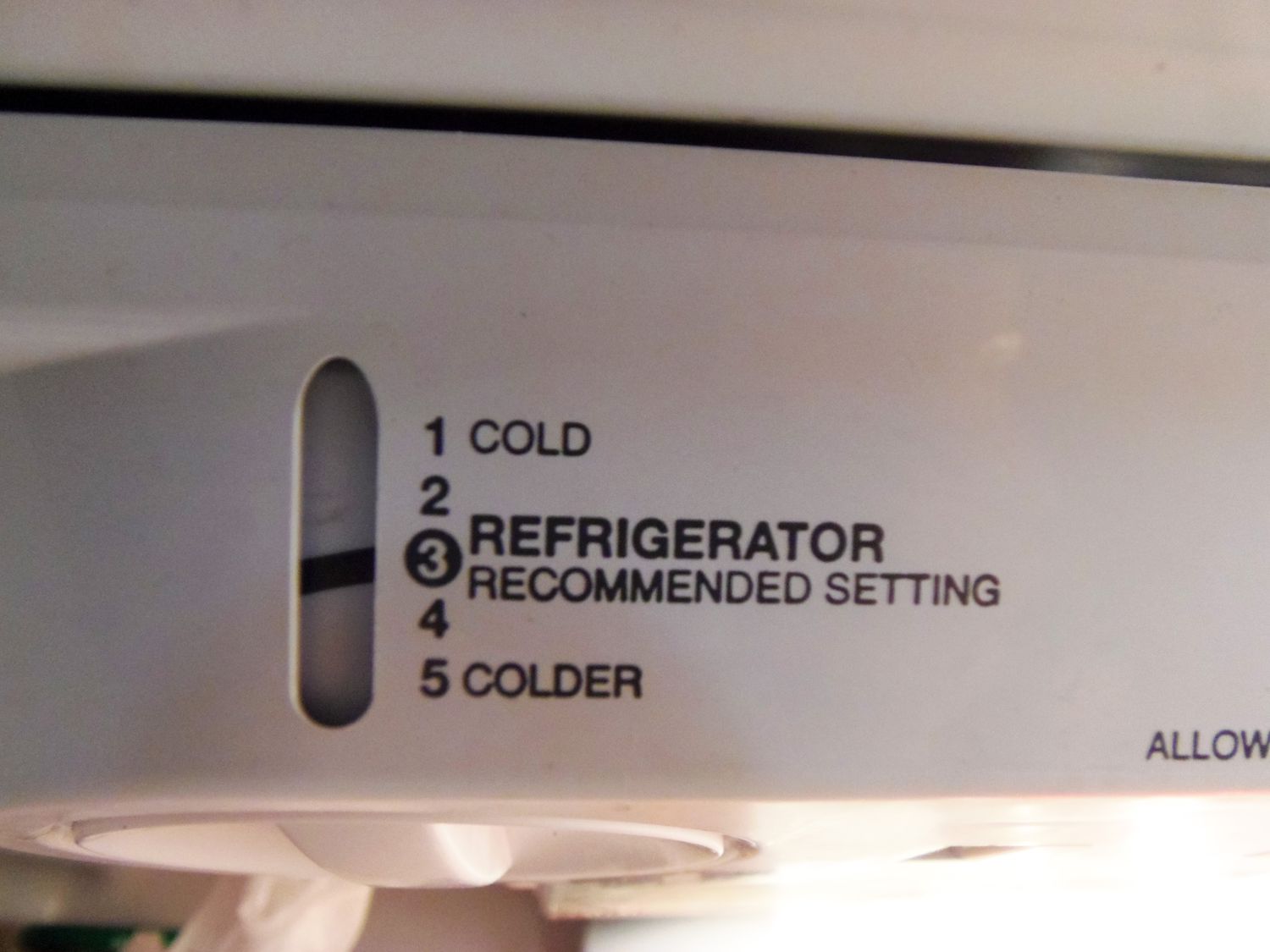 coldest freezer setting