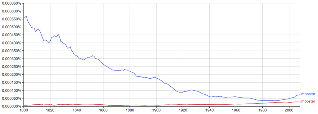 imposter vs impostor 1683191517