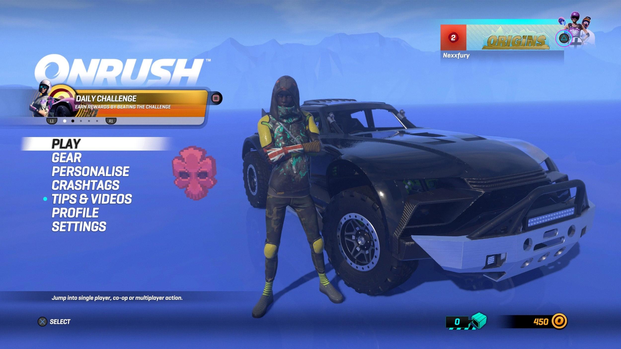 is onrush a 2 player game