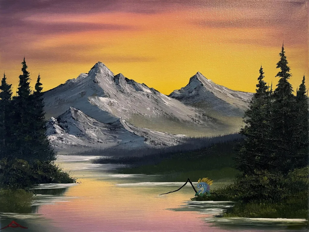 Bob Ross Painting Breaks Record At 300 000   Most Expensive Bob Ross Painting 1 1 1024x769.webp