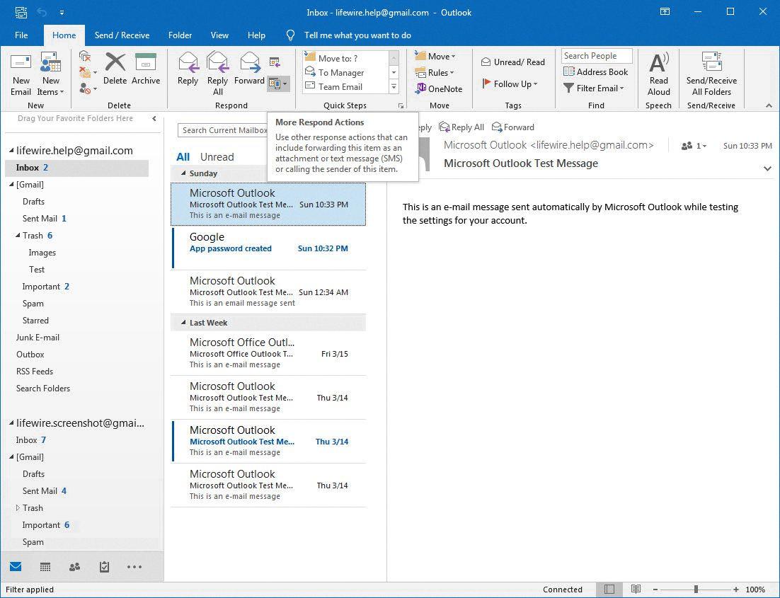 outlook attachment in body of email
