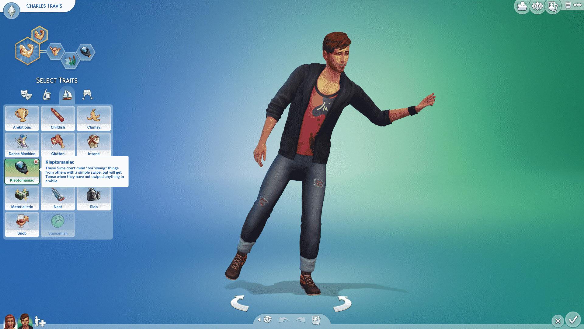 sims 4 add kleptomaniac trait cheat