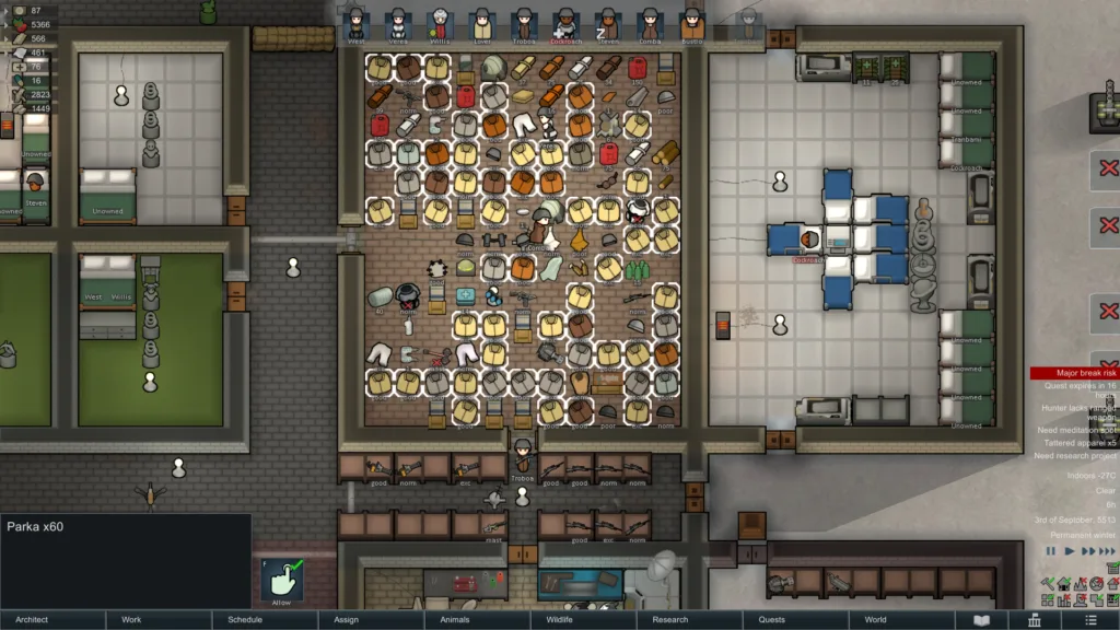 Flake and Yayo Fuels Addiction Crisis in Rimworld