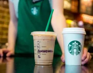 what almond milk does starbucks use 1 1