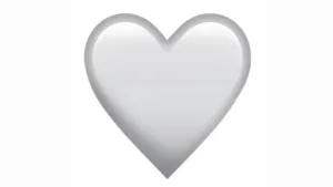 what does a white heart mean in texting 1 1