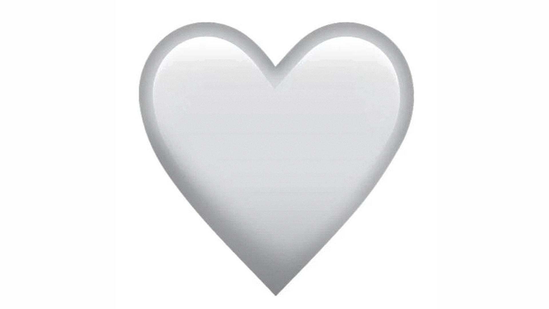 what does a white heart mean in texting