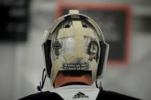 what is on carter harts helmet 1 1