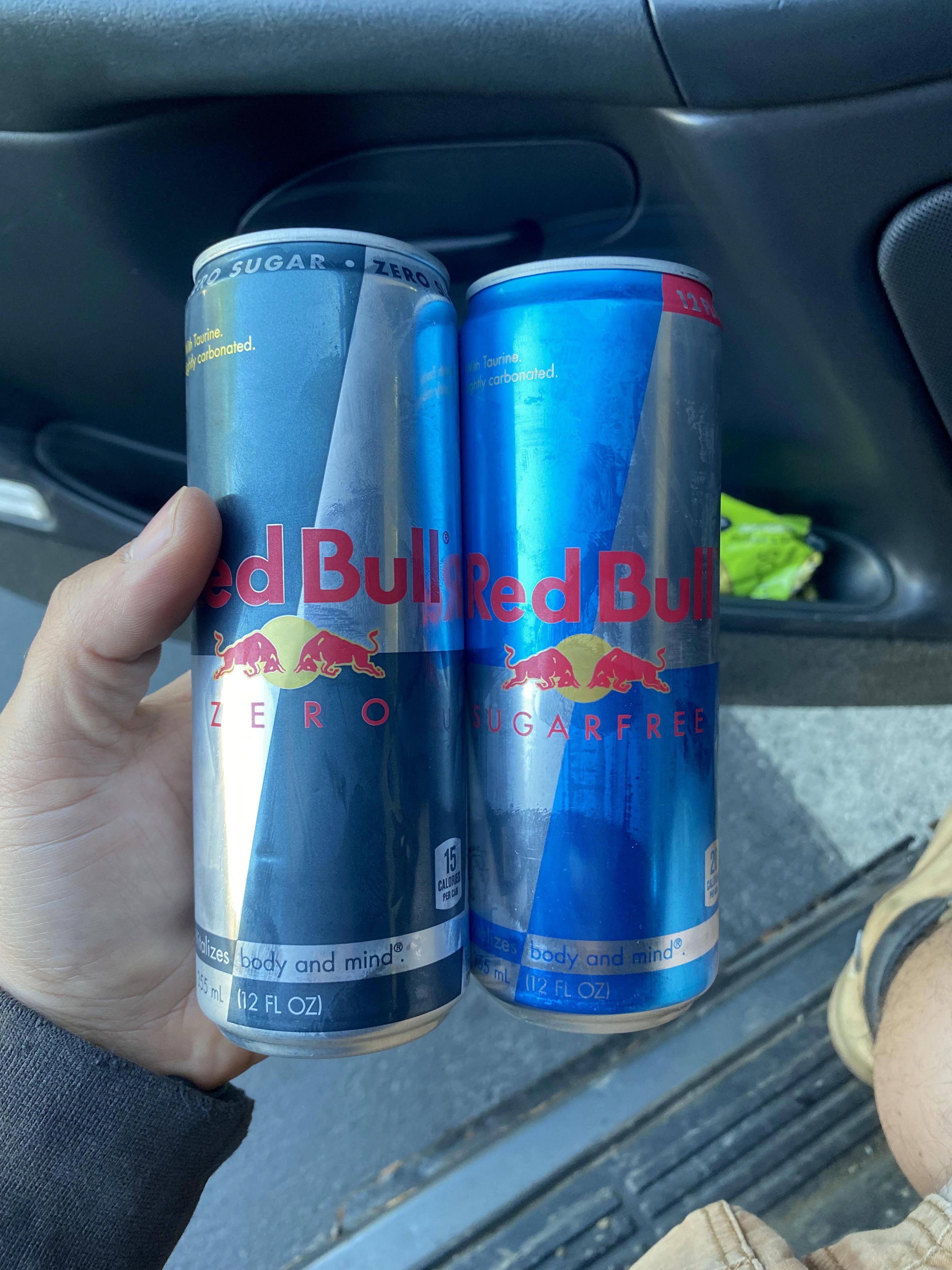 whats the difference between red bull sugar free and zero 1