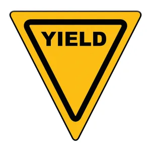 Yellow Yield sign 1695383191