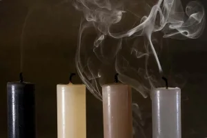 why do candles smoke when blown out 1